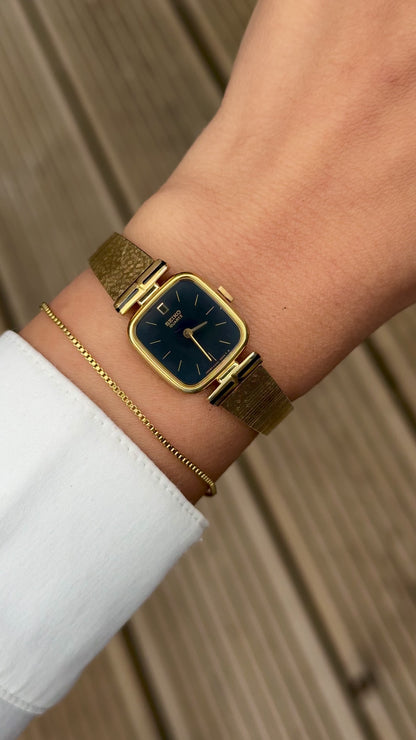 Vintage Seiko Integrated Bracelet Watch 1991 - gold plated