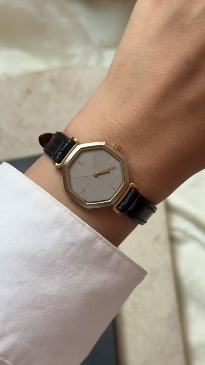 Yves Saint Laurent vintage watch (YSL) 1990s - Bespoke genuine leather