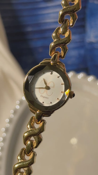 Citizen Elegance Vintage Watch - Gold Plated With Faceted Dial
