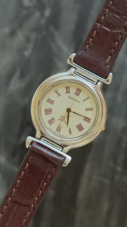 Burberrys Vintage Watch 1980s - Bespoke genuine leather
