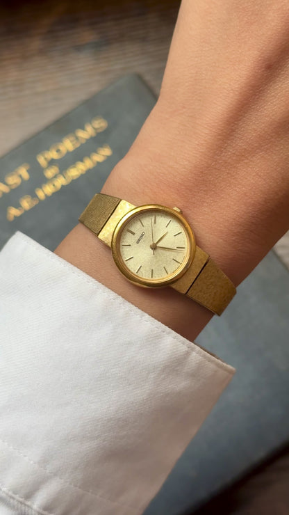 Classic Vintage Seiko Watch 1989 - 18k Gold Plated