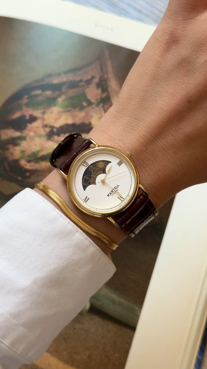 Super Rare Vintage Martell Cognac Watch- Moon Calendar