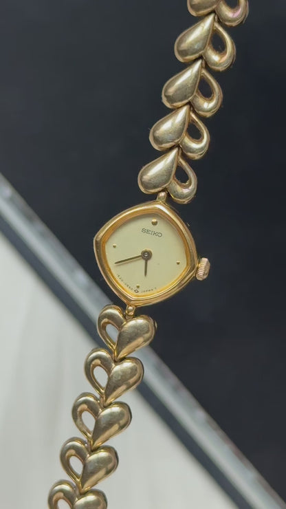 Seiko vintage watch - 18ct Gold Plated - Rare Find