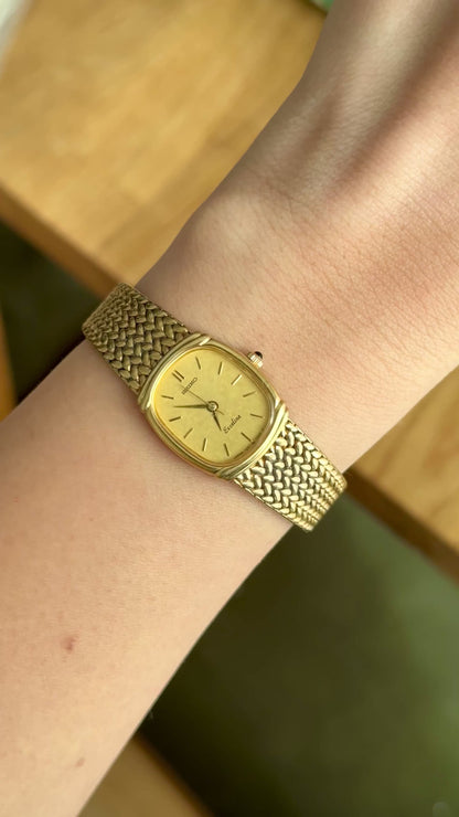 Vintage Seiko Watch - 18k Gold Plated
