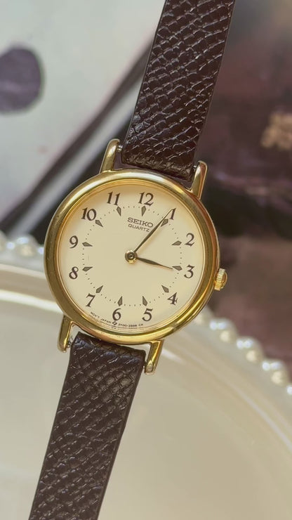 Vintage Seiko 1999 Watch - Gold Plated