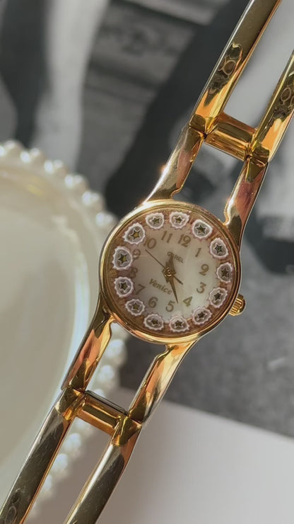 Garel Venice Murano watch - adjustable bangle