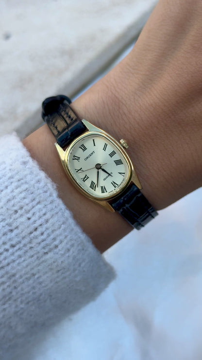 ORIENT Roman numerals Vintage Watch 1980s
