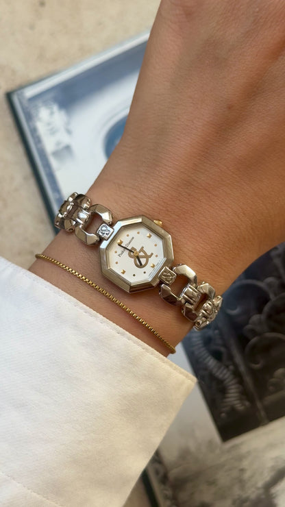 Silver Tone Pinky&Dianne Vintage Dress Watch 1990s, near mint