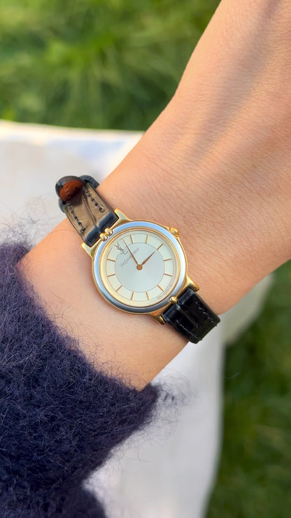Yves Saint Laurent vintage watch (YSL) 1992 - Bespoke genuine leather