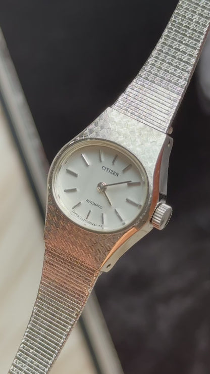 Citizen Automatic vintage watch - white gold plated 1970s