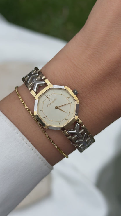 Classic Yves Saint Laurent vintage watch (YSL) 1990 - near mint