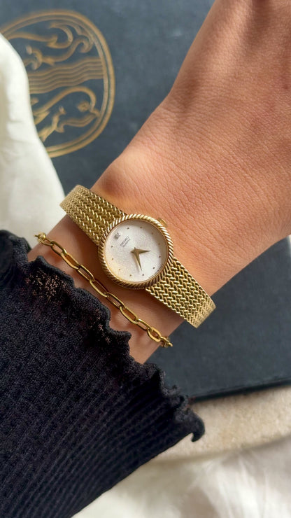 Super Rare Find Vintage Seiko Watch 1994 - 18ct Gold Plated