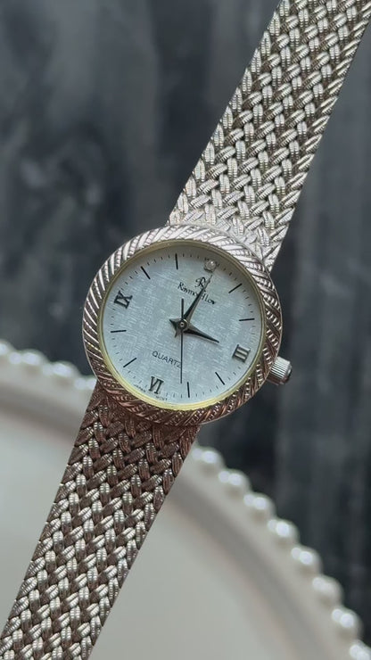 Vintage Raymond Low 1990s Watch - Adjustable Mesh Strap