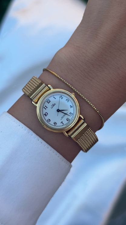 Citizen Club La Mer Vintage Watch 1985 - Gold plated, stretch band