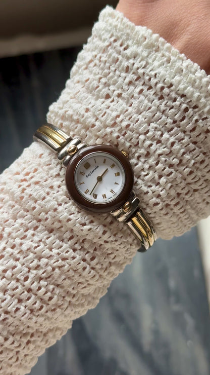 Guy Laroche vintage bangle watch 1990s