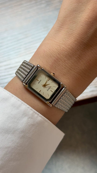 1996 Vintage Seiko Exceline Tank Watch