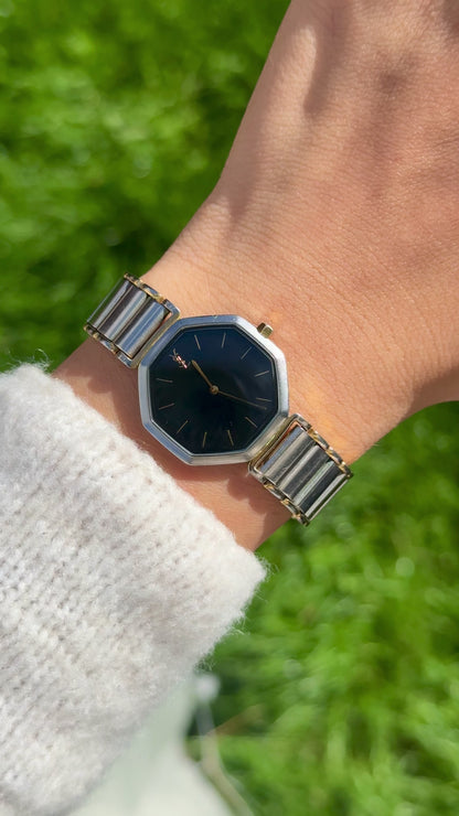 Classic Octagon Yves Saint Laurent vintage watch (YSL) 1990s