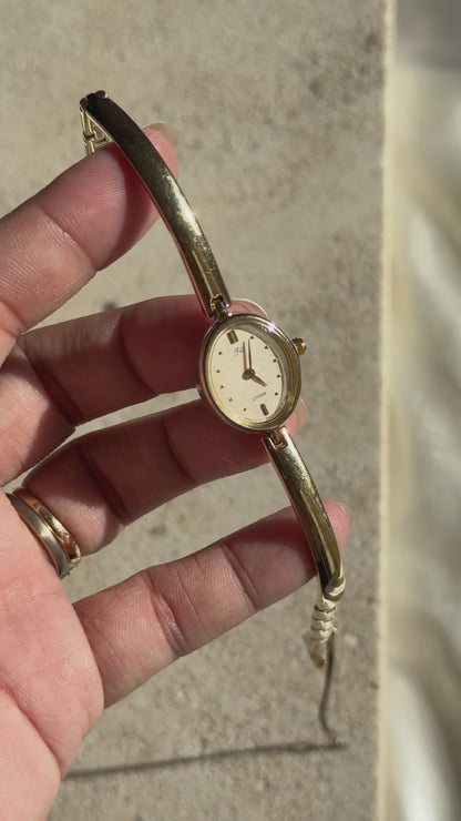 Oval Face - Vintage Citizen Fill Watch 1998, gold plated, near mint