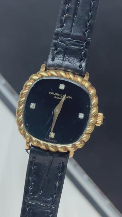 Favre Leuba vintage gold plated watch - Manual Wind