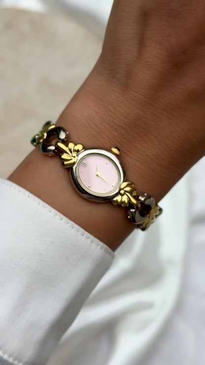 Art Deco Vintage Noevir Watch 1990s - Gold Plated
