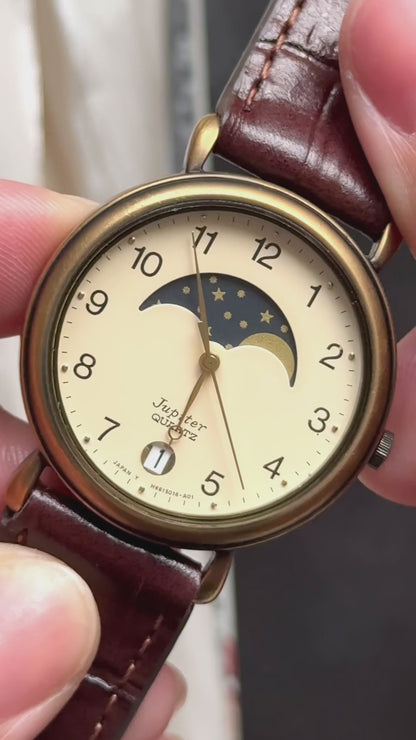 ORIENT Jupiter vintage watch - Moon phase calendar
