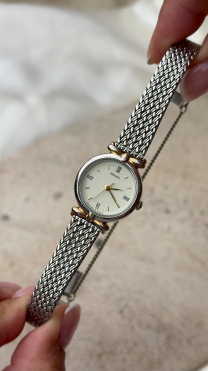 1998 Seiko Woven Bracelet Vintage Watch