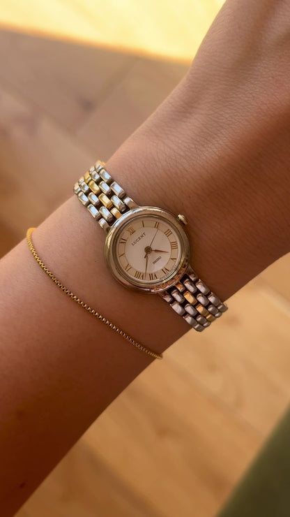 Classic 1991 Seiko Lucent Vintage Watch - Gold Plated, near mint condition