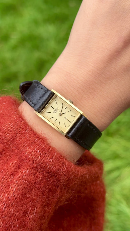 Citizen Vintage Mini Tank Watch 1980