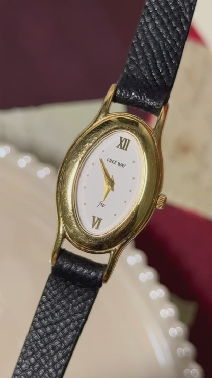 Vintage Citizen Free Way 2000 Watch - Bespoke Leather