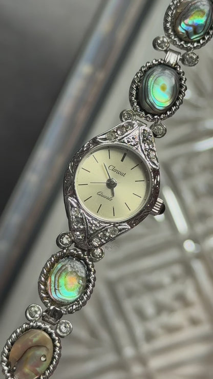Clovat by Seiko vintage watch - Abalone shell
