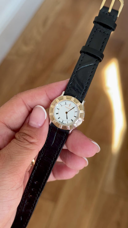 Yves Saint Laurent vintage watch (YSL) 1980s - Bespoke genuine leather