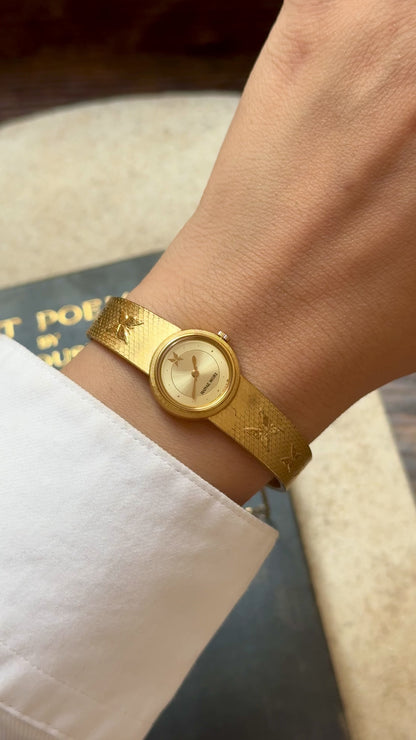 Hanae Mori Seiko vintage watch - Gold Plated