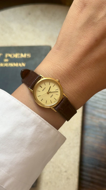 Vintage Seiko Spirit Women's Watch 1993 - 18k Gold Plated