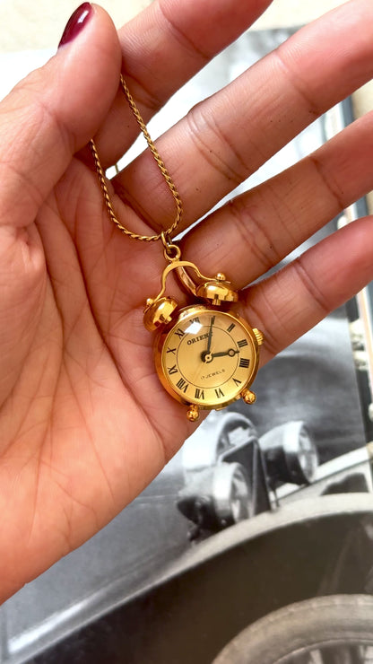 ORIENT Pendant Watch 1970s - Gold Plated - Pocket Watch
