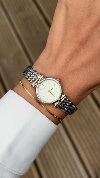 1998 Seiko Woven Bracelet Vintage Watch