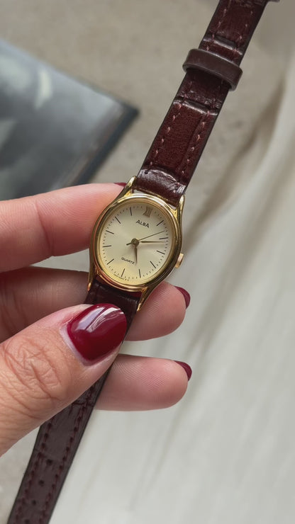 Seiko Alba 1996 vintage watch - gold plated